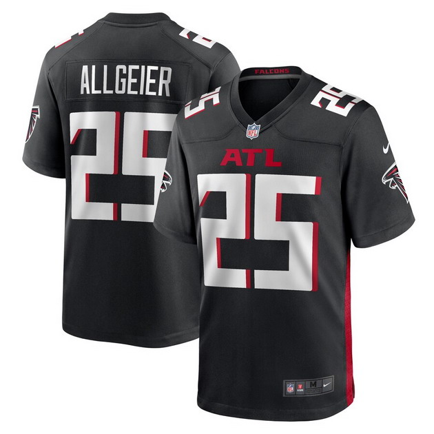 mens nike tyler allgeier black atlanta falcons player game jersey